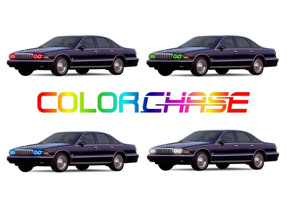 Chevrolet Caprice ColorChase LED Halo Headlight Kit 1991-1996