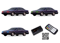 Chevrolet Caprice V.3 Fusion Color Change LED Halo Headlight Kit 1991-1996
