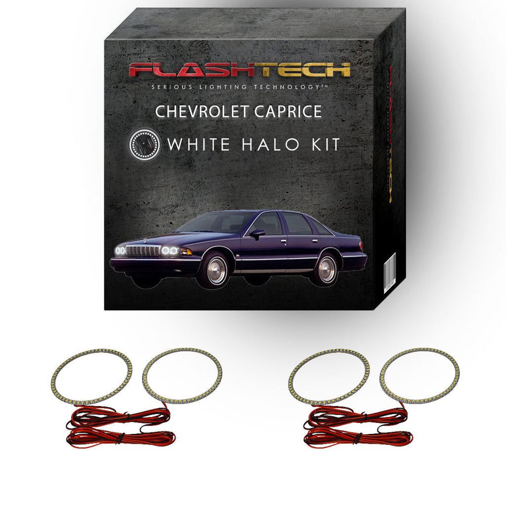 Chevrolet Caprice White LED Halo Headlight Kit 1991-1996