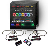 Chevrolet Colorado V.3 Fusion Color Change LED Halo Headlight Kit 2004-2012