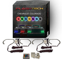 Chevrolet Colorado V.3 Fusion Color Change LED Halo Headlight Kit 2004-2012