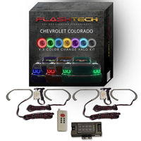 Chevrolet Colorado V.3 Fusion Color Change LED Halo Headlight Kit 2004-2012