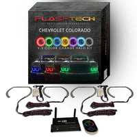 Chevrolet Colorado V.3 Fusion Color Change LED Halo Headlight Kit 2004-2012