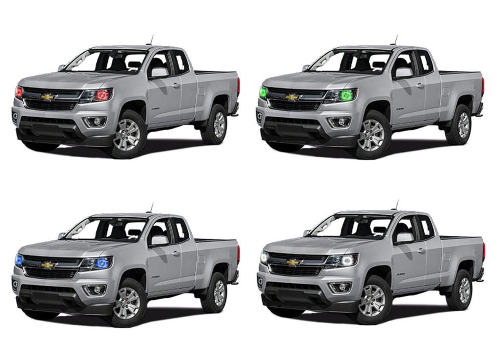 Chevrolet Colorado Projector V.3 Fusion Color Change LED Halo Headlight Kit 2015-2016