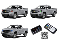 Chevrolet Colorado Projector V.3 Fusion Color Change LED Halo Headlight Kit 2015-2016