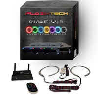 Chevrolet Cavalier V.3 Fusion Color Change LED Halo Headlight Kit 2000-2002