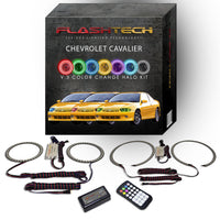 Chevrolet Cavalier V.3 Fusion Color Change LED Halo Headlight Kit 2003-2005