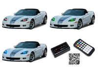 Chevrolet Corvette V.3 Fusion Color Change LED Halo Headlight Kit 2005-2013