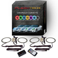 Chevrolet Corvette V.3 Fusion Color Change LED Halo Headlight Kit 2005-2013