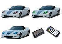 Chevrolet Corvette V.3 Fusion Color Change LED Halo Headlight Kit 2005-2013