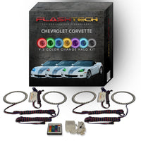 Chevrolet Corvette V.3 Fusion Color Change LED Halo Headlight Kit 2005-2013