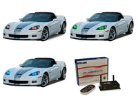 Chevrolet Corvette V.3 Fusion Color Change LED Halo Headlight Kit 2005-2013