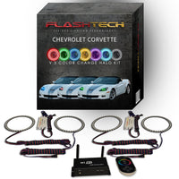 Chevrolet Corvette V.3 Fusion Color Change LED Halo Headlight Kit 2005-2013