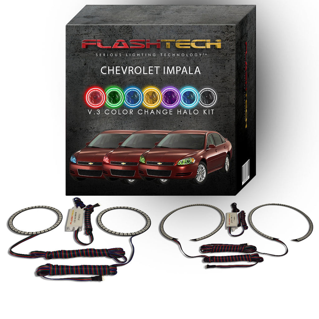 Chevrolet Impala V.3 Fusion Color Change LED Halo Headlight Kit 2006-2013