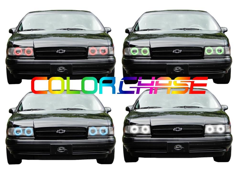 Chevrolet Impala ColorChase LED Halo Headlight Kit 1991-1996