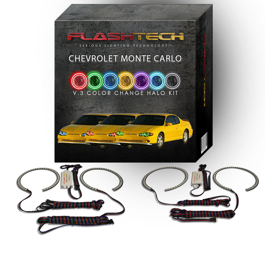 Chevrolet Monte Carlo V.3 Fusion Color Change LED Halo Headlight Kit 2000-2005