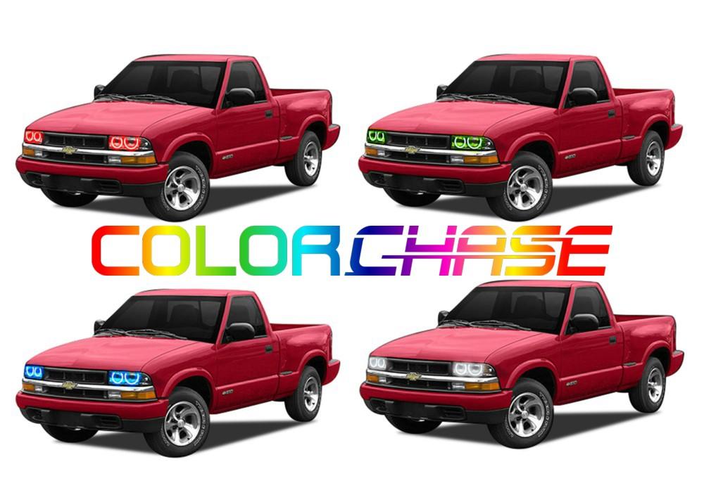Chevrolet S-10 ColorChase LED Halo Headlight Kit 1998-2004