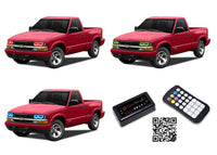 Chevrolet S-10 V.3 Fusion Color Change LED Halo Headlight Kit 1998-2004