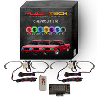 Chevrolet S-10 V.3 Fusion Color Change LED Halo Headlight Kit 1998-2004