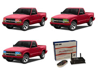 Chevrolet S-10 V.3 Fusion Color Change LED Halo Headlight Kit 1998-2004