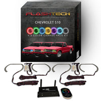 Chevrolet S-10 V.3 Fusion Color Change LED Halo Headlight Kit 1998-2004