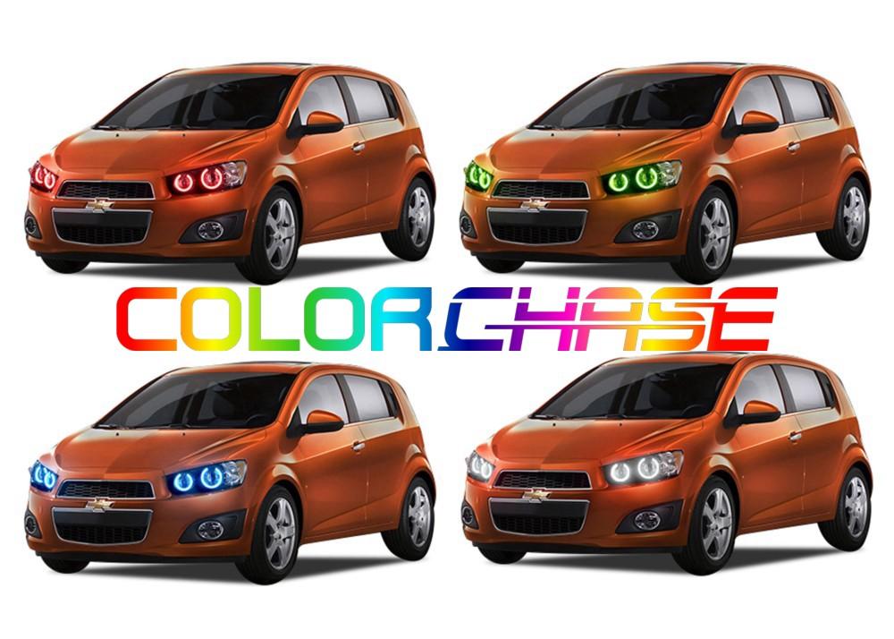 Chevrolet Sonic ColorChase LED Halo Headlight Kit 2012-2016