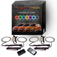 Chevrolet Sonic V.3 Fusion Color Change LED Halo Headlight Kit 2012-2016