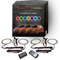 Chevrolet Sonic V.3 Fusion Color Change LED Halo Headlight Kit 2012-2016
