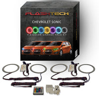 Chevrolet Sonic V.3 Fusion Color Change LED Halo Headlight Kit 2012-2016