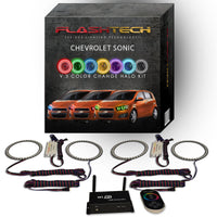 Chevrolet Sonic V.3 Fusion Color Change LED Halo Headlight Kit 2012-2016
