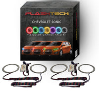 Chevrolet Sonic V.3 Fusion Color Change LED Halo Headlight Kit 2012-2016