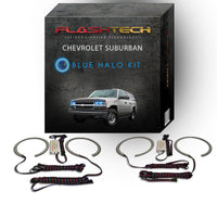 Chevrolet Suburban V.3 Fusion Color Change LED Halo Headlight Kit 2000-2006