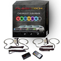 Chevrolet Suburban V.3 Fusion Color Change LED Halo Headlight Kit 2000-2006