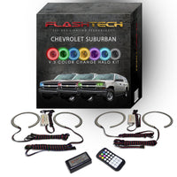 Chevrolet Suburban V.3 Fusion Color Change LED Halo Headlight Kit 2000-2006
