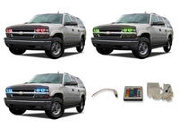 Chevrolet Suburban V.3 Fusion Color Change LED Halo Headlight Kit 2000-2006