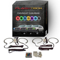 Chevrolet Suburban V.3 Fusion Color Change LED Halo Headlight Kit 2000-2006