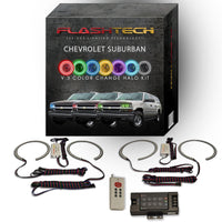 Chevrolet Suburban V.3 Fusion Color Change LED Halo Headlight Kit 2000-2006