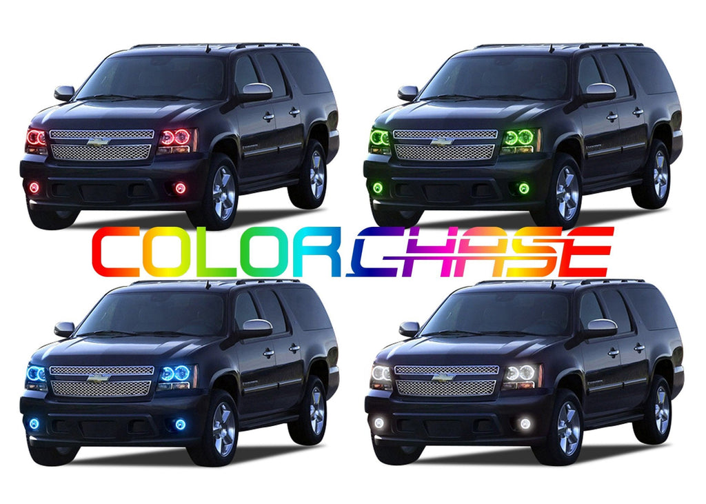 Chevrolet Suburban ColorChase Headlight & LED Halo Fog Light Kit 2007-2013