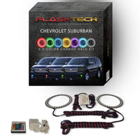 Chevrolet Suburban V.3 Fusion Color Change LED Halo Fog Light Kit 2007-2013
