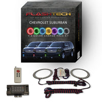 Chevrolet Suburban V.3 Fusion Color Change LED Halo Fog Light Kit 2007-2013