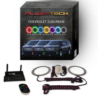 Chevrolet Suburban V.3 Fusion Color Change LED Halo Fog Light Kit 2007-2013