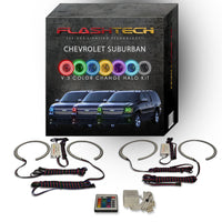 Chevrolet Suburban V.3 Fusion Color Change LED Halo Headlight Kit 2007-2013