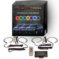 Chevrolet Suburban V.3 Fusion Color Change LED Halo Headlight Kit 2007-2013