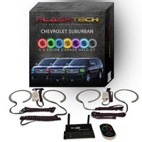 Chevrolet Suburban V.3 Fusion Color Change LED Halo Headlight Kit 2007-2013