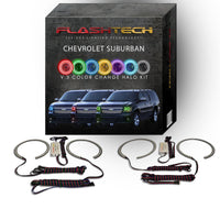 Chevrolet Suburban V.3 Fusion Color Change LED Halo Headlight Kit 2007-2013
