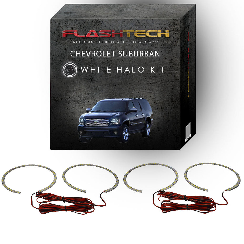 Chevrolet Suburban White LED Halo Headlight Kit 2007-2013