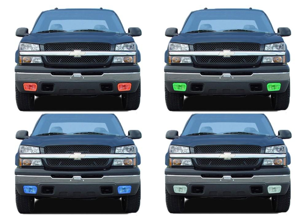 Chevrolet Silverado V.3 Fusion Color Change LED Halo Fog Light Kit 2003-2006