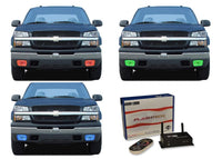 Chevrolet Silverado V.3 Fusion Color Change LED Halo Fog Light Kit 2003-2006