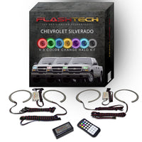 Chevrolet Silverado V.3 Fusion Color Change LED Halo Headlight Kit 2003-2006