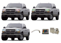 Chevrolet Silverado V.3 Fusion Color Change LED Halo Headlight Kit 2003-2006